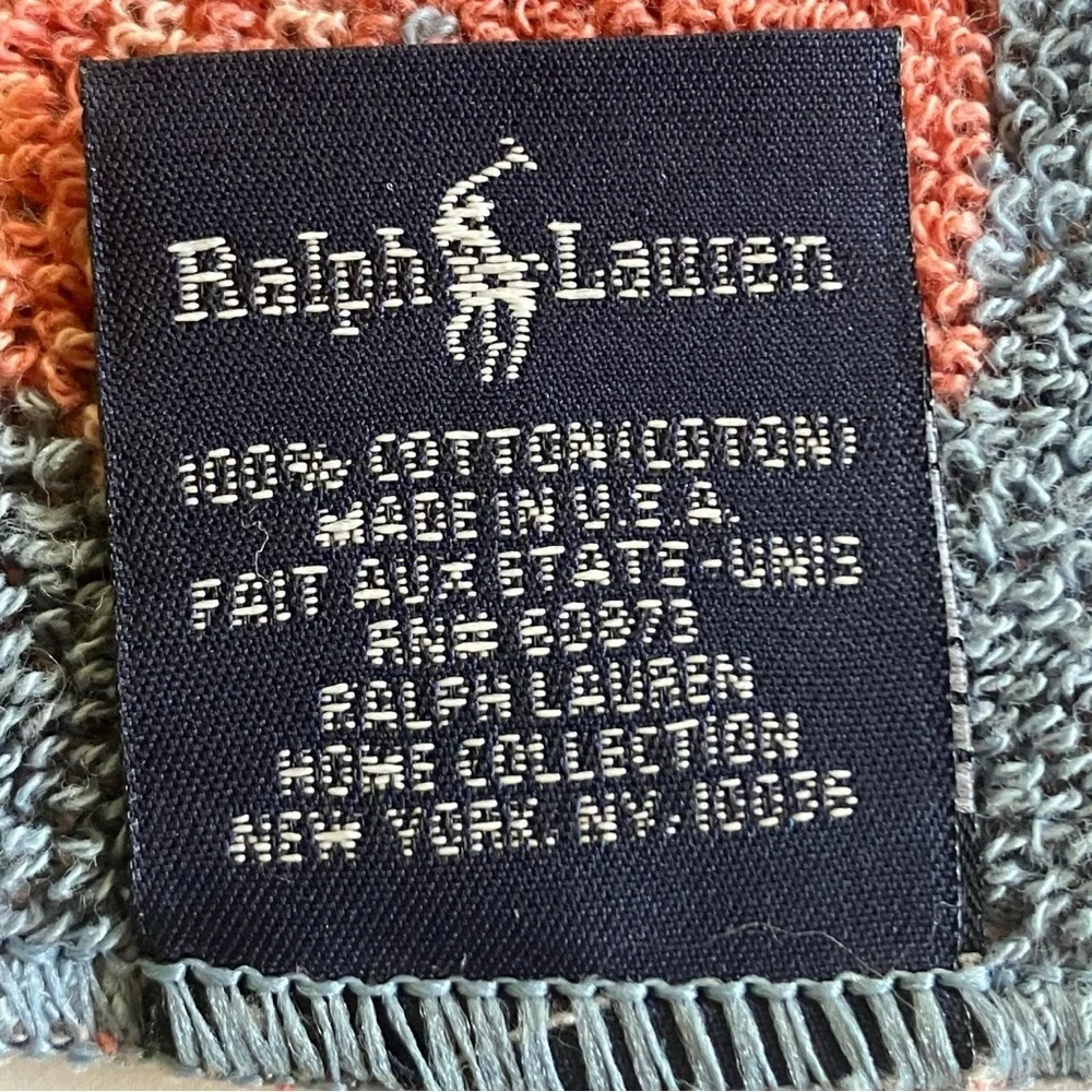 Vintage Ralph Lauren Santa Fe Blue Hand Towel